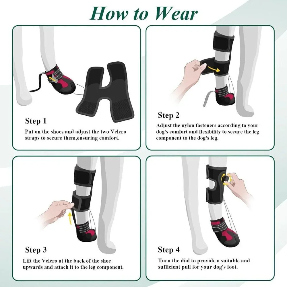 Drop Foot Brace with Reel(No Knuckling Boot Brace)